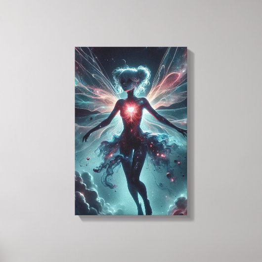 kosmische bloei canvas afdruk (Voorkant)