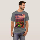 Kosmische bloei: Planeet van Planten T-shirt (Voorkant volledig)