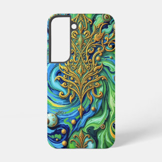 Kosmische Bloei: Surrealistische Energie Stroom Samsung Galaxy Hoesje