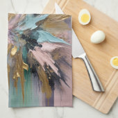 kosmische bloei theedoek (Quarter Fold)