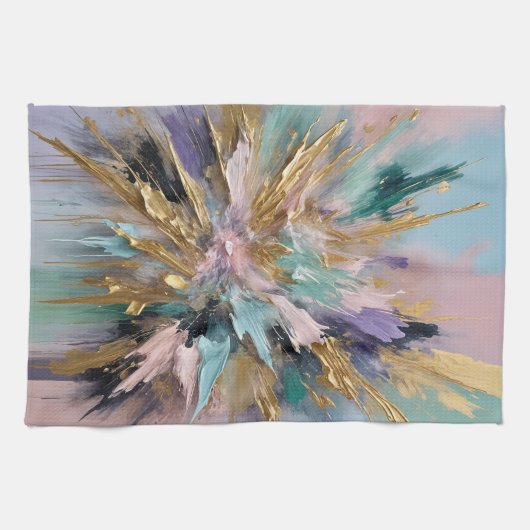 kosmische bloei theedoek (Horizontaal)