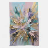 kosmische bloei theedoek (Verticaal)