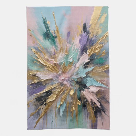 kosmische bloei theedoek (Verticaal)