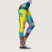 Kosmische bloementuin: Abstract mozaïek van dromen Leggings (Rechts)
