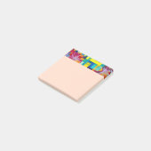 Kosmische bloementuin: Abstract mozaïek van dromen Post-it® Notes (Schuin)