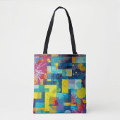 Kosmische bloementuin: Abstract mozaïek van dromen Tote Bag (Voorkant)