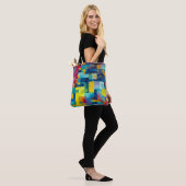 Kosmische bloementuin: Abstract mozaïek van dromen Tote Bag (Op model)