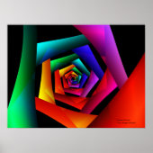 Kosmische bloemkool Moderne Abstracte kunst Poster (Voorkant)