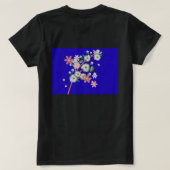 Kosmische bloemkunst sterrenstelsel nevel - Ethisc T-shirt (Design achterkant)