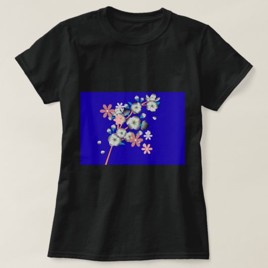 Kosmische bloemkunst sterrenstelsel nevel - Ethisc T-shirt (Design voorkant)
