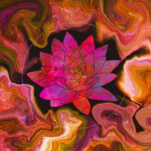 Kosmische bloemstroom tas