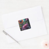 Kosmische bloesems Sticker (Envelop)