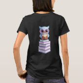 Kosmische Boek Uil T-shirt (Achterkant)