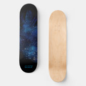 *~* Kosmische Boho Midnight Sky Pastel Veer Persoonlijk Skateboard (Voorkant)