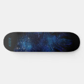 *~* Kosmische Boho Midnight Sky Pastel Veer Persoonlijk Skateboard (Horizontaal)