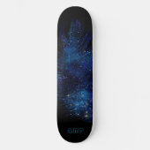 *~* Kosmische Boho Midnight Sky Pastel Veer Persoonlijk Skateboard (Voorkant)