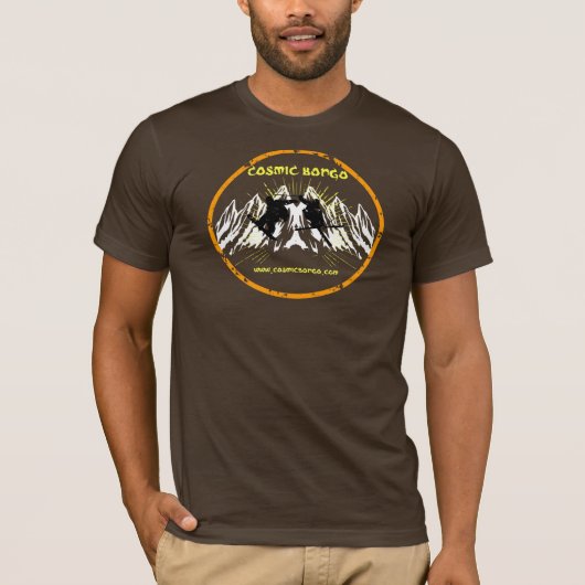 kosmische bongo ski- en snowboardT-shirts T-shirt (Voorkant)