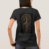 Kosmische Boom des Levens 3D Micro Mozaïek T-shirt (Achterkant)