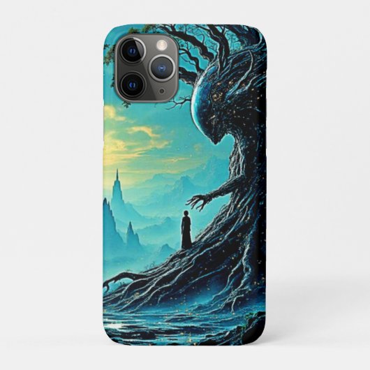 Kosmische boom van het leven fantasie Case-Mate iPhone case (Achterkant)