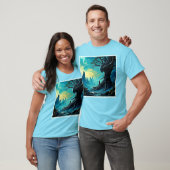 Kosmische boom van het leven fantasie t-shirt (Unisex)