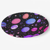 Kosmische Borden Space-thema Kinder Dinnerware Papieren Bordje (Gekanteld)