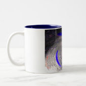 Kosmische borresten tweekleurige koffiemok (Links)