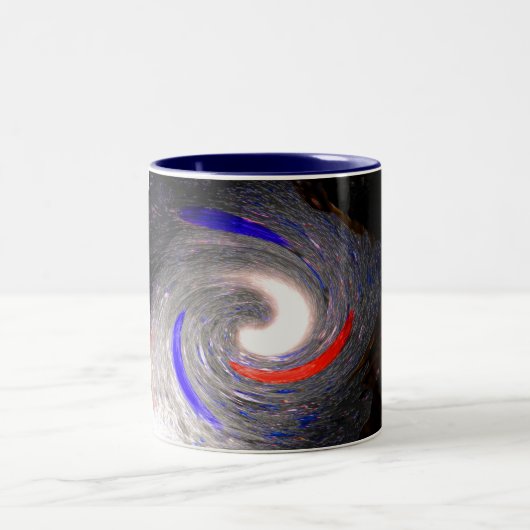 Kosmische borresten tweekleurige koffiemok (Center)