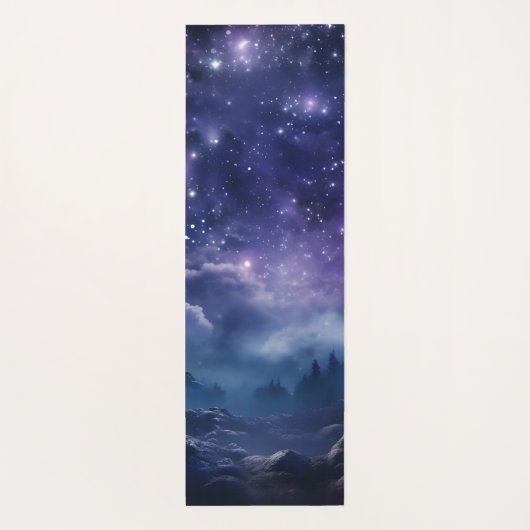 Kosmische bos nachtelijke hemel yogamat (Achterkant)