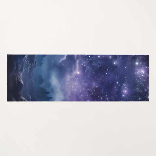 Kosmische bos nachtelijke hemel yogamat (Voorkant (horizontaal))