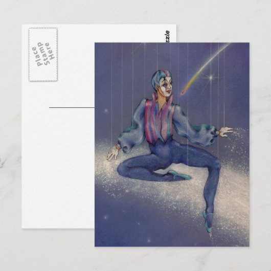 Kosmische briefkaarten - boots na (Voorkant / Achterkant)