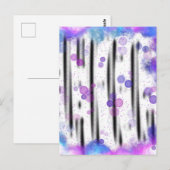 Kosmische Bubbelstroom Briefkaart (Voorkant / Achterkant)