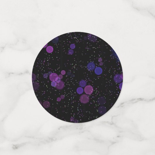Kosmische Bubbelstroom Confetti (Kleine voorkant)