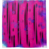 Kosmische bubbelstroom douchegordijn (Voorkant)