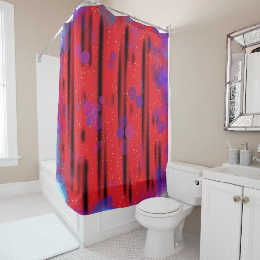 Kosmische Bubbelstroom Douchegordijn (In situ)