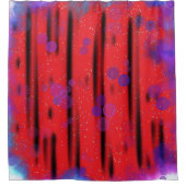 Kosmische Bubbelstroom Douchegordijn (Voorkant)