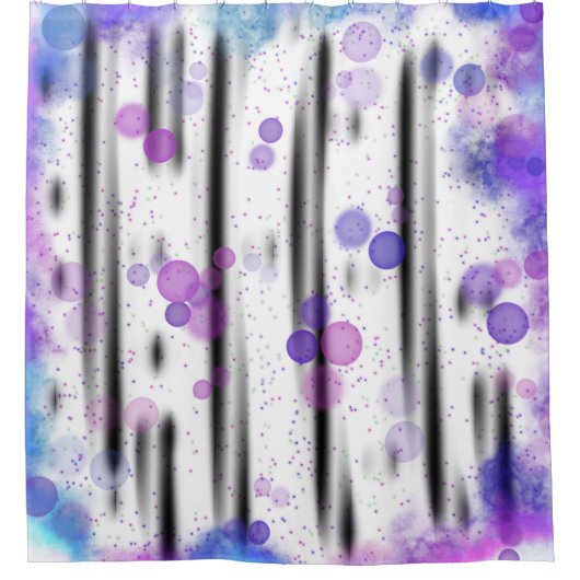 Kosmische Bubbelstroom Douchegordijn (Voorkant)