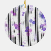 Kosmische Bubbelstroom Keramisch Ornament (Achterkant)