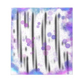 Kosmische Bubbelstroom Notitieblok (Voorkant)