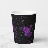 Kosmische Bubbelstroom Papieren Bekers (Voorkant)