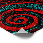 Kosmische Buitenaardse Geest Abstracte Kunst – Exp Poster (Hoek)