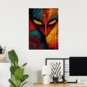 Kosmische Buitenaardse Geest Abstracte Kunst – Exp Poster (Thuiskantoor)