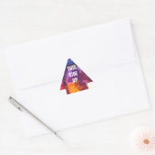 Kosmische buitenruimte bewegende doos klein deze k sticker (Envelop)