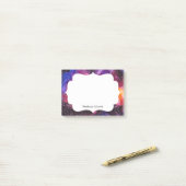 Kosmische buitenruimte gepersonaliseerd post-it® notes (Op bureau)