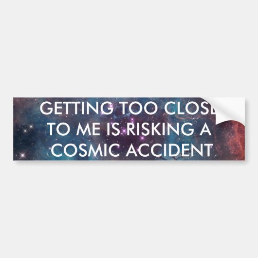 kosmische bumper bumpersticker (Voorkant)