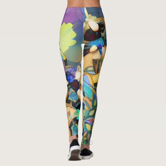 Kosmische caleidoscoop leggings (Achterkant)