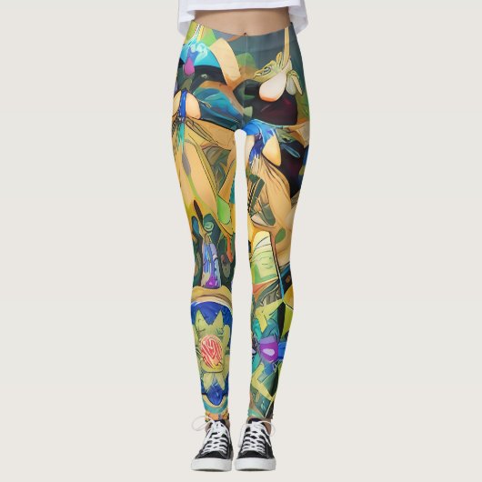 Kosmische caleidoscoop leggings (Voorkant)
