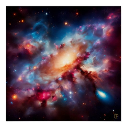 Kosmische caleidoscoop perfect poster (Voorkant)
