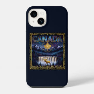 Kosmische Canada Natuur Hemelse Kunst iPhone 14 Hoesje
