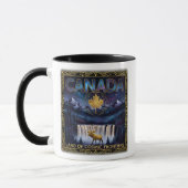 Kosmische Canada Natuur Hemelse Kunst Mok (Links)