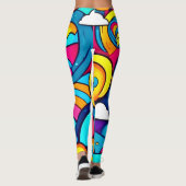 Kosmische carnavalskunst leggings (Achterkant)